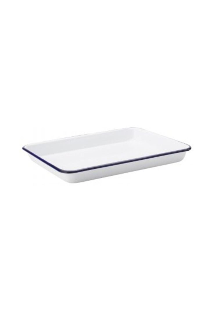 FUENTE RECTANGULAR ENLOZADO BORDE AZUL 28X21-0