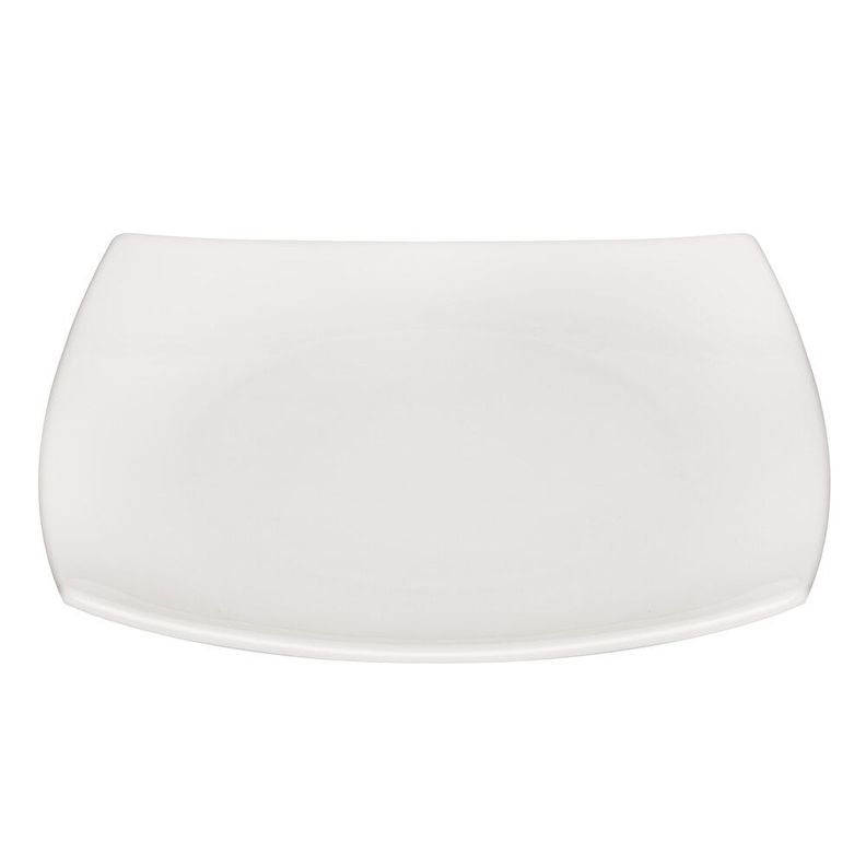 SET DE 6 PLATOS DE PORCELANA CUADRADOS BLANCOS 15 CM STAR-1