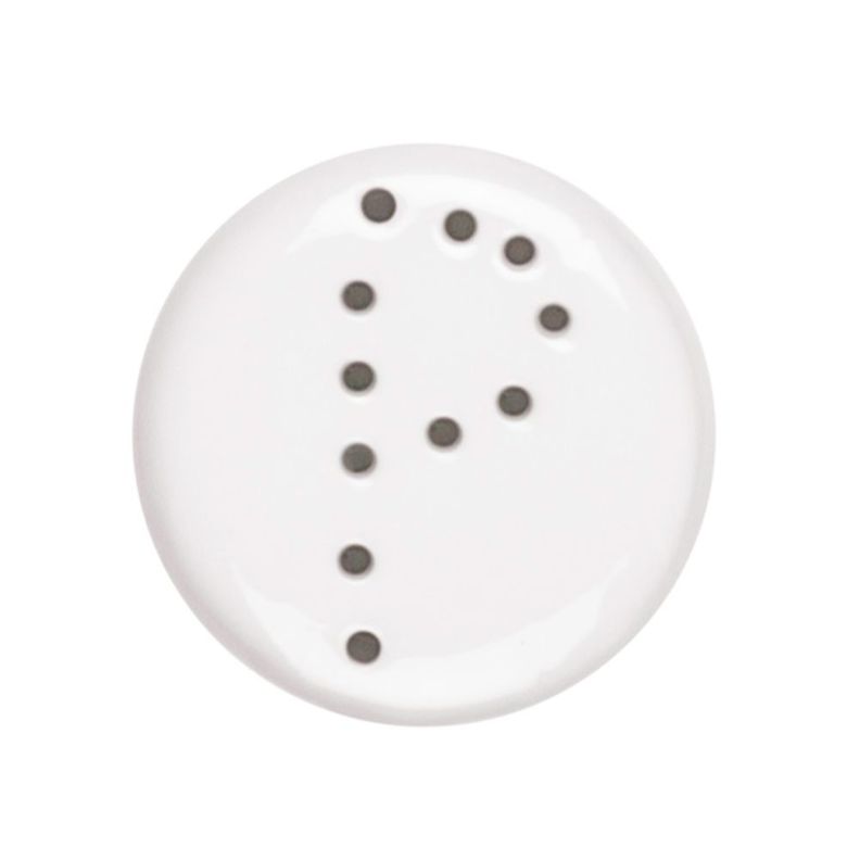 SET DE 6 PIMENTEROS RECTO PORCALANA BLANCOS 8CM STAR TH-1