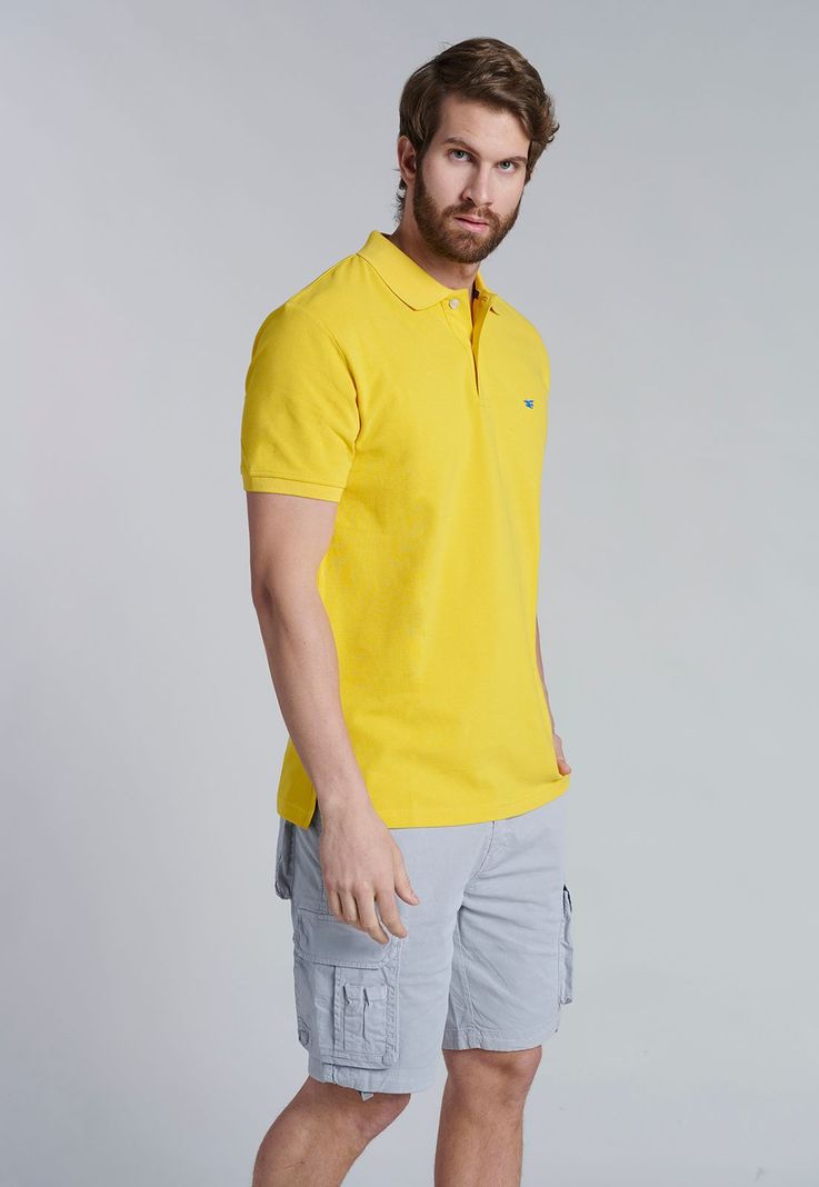 Polera Basica Pique Yellow-0