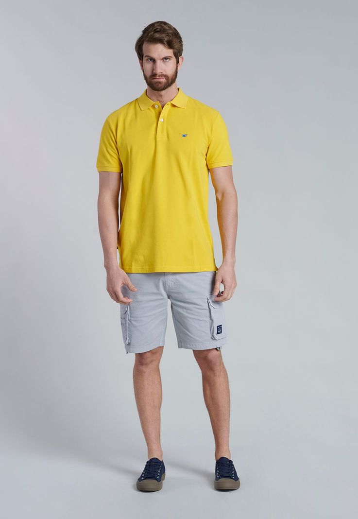 Polera Basica Pique Yellow-1