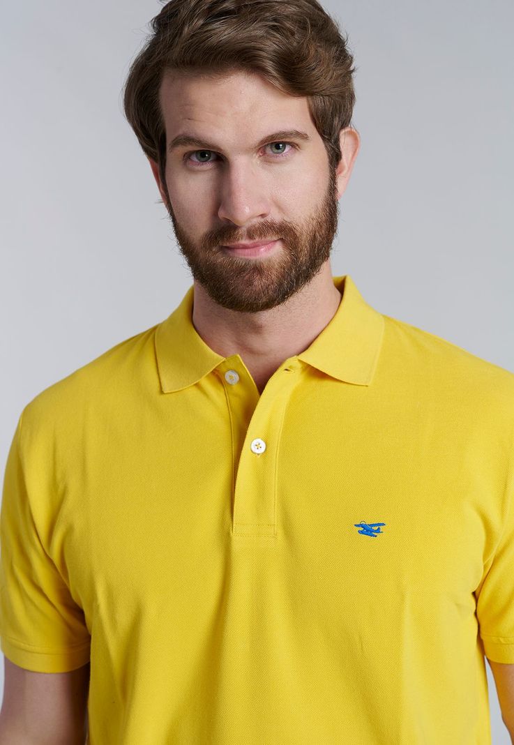 Polera Basica Pique Yellow-2