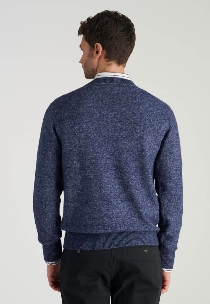 Sweter Sebastian Avant-Garde Deep Blue Melange-3