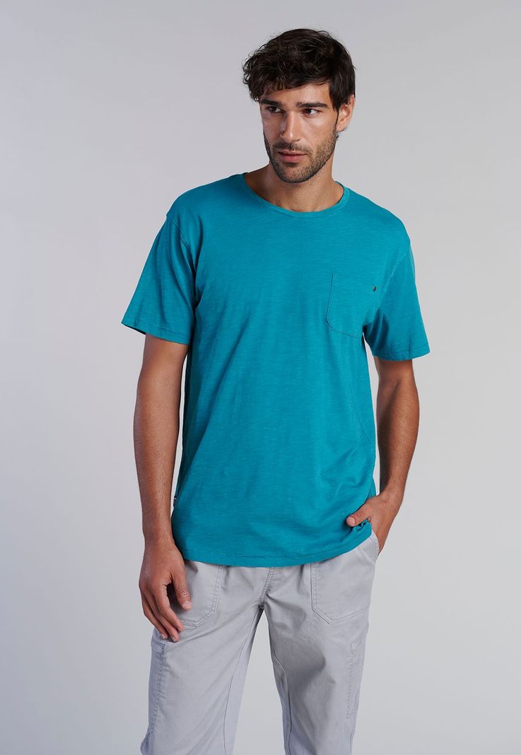 Polera Bolsillo Boston Dk River Verde S