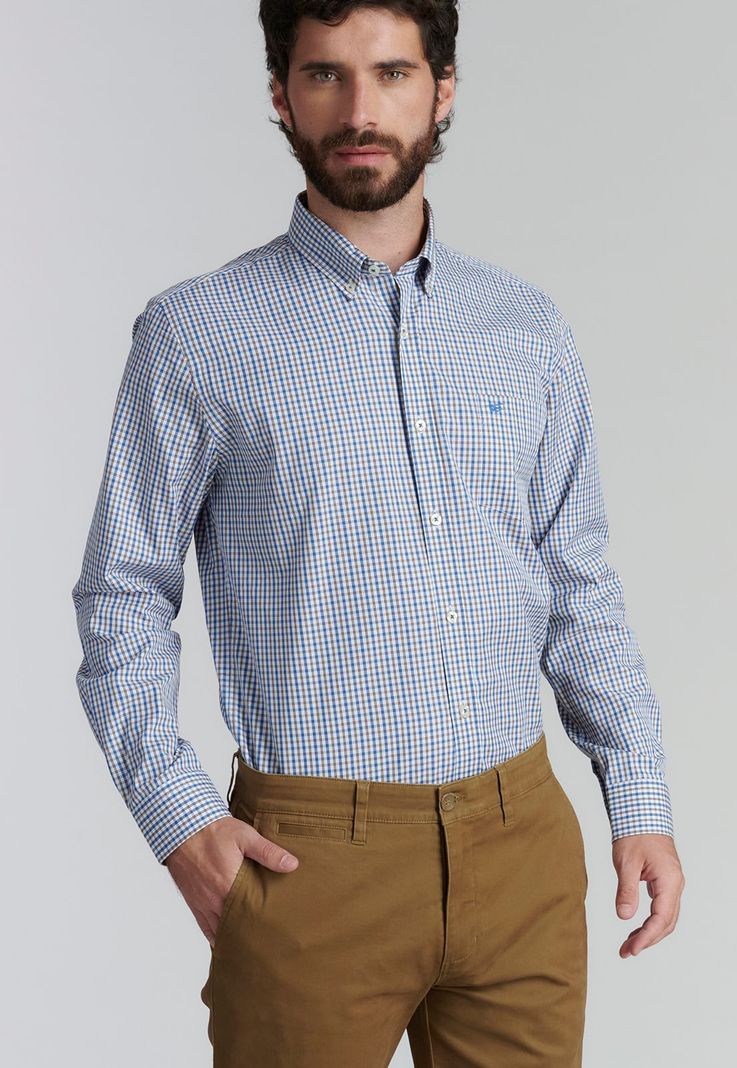Camisa Brooklyn Smart Casual Coffe-4
