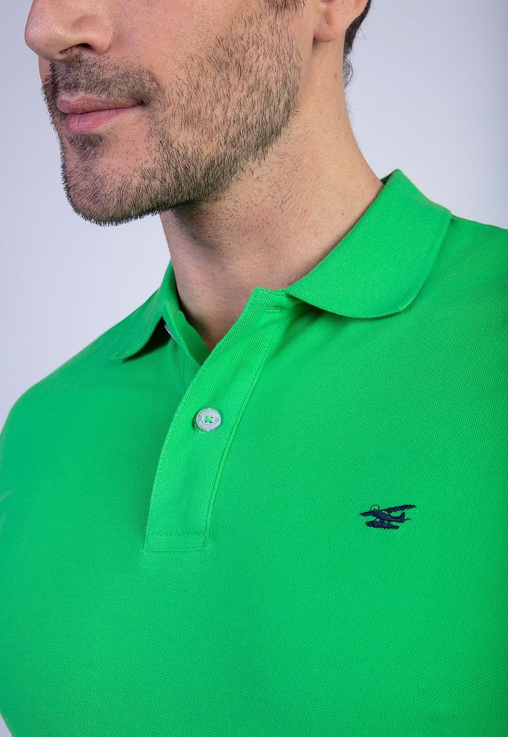 Polera Polo Básica Green-3