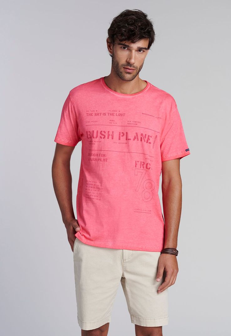 Polera Seattle Lt Coral Rojo S