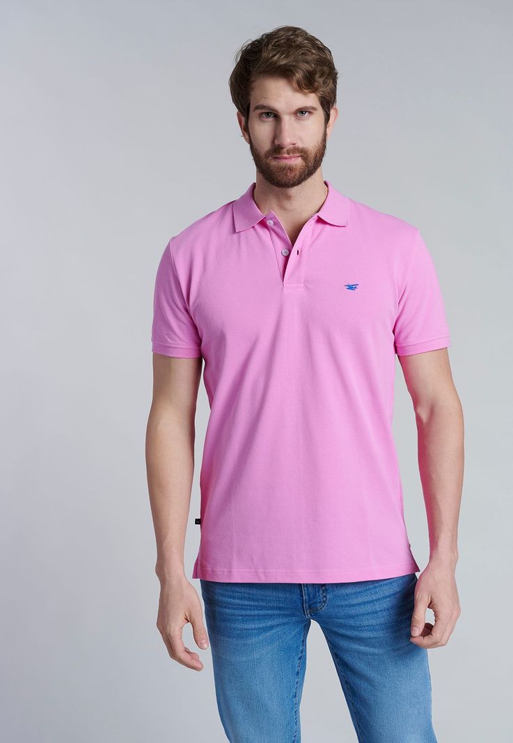 Polera Basica Pique Lt Fucsia-0