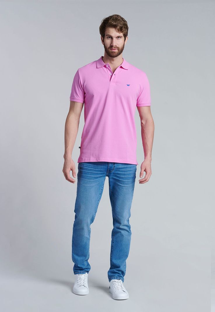 Polera Basica Pique Lt Fucsia-1