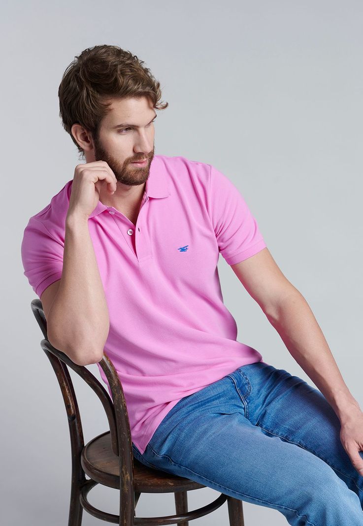 Polera Basica Pique Lt Fucsia-4