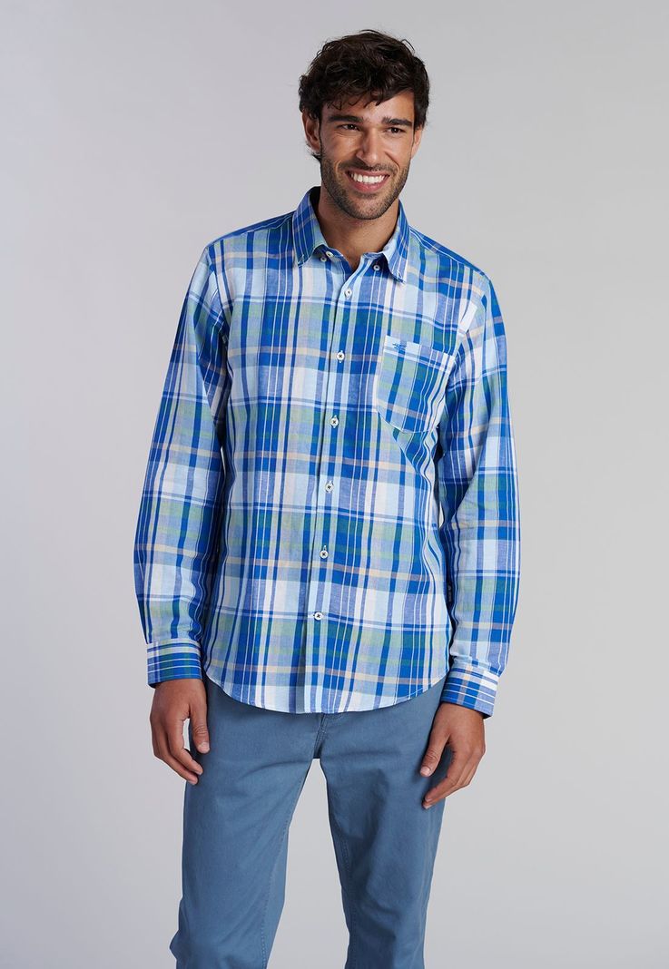 Camisa Check Memphis F Blue-0