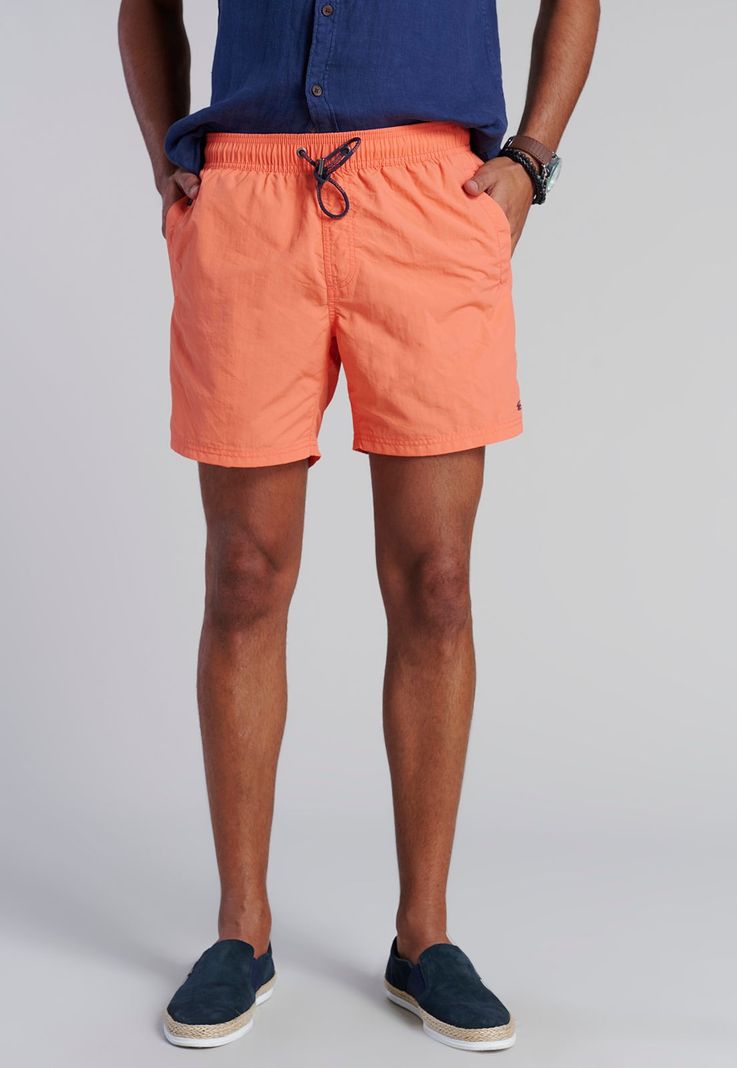 Traje De Baño Basico F Coral-0