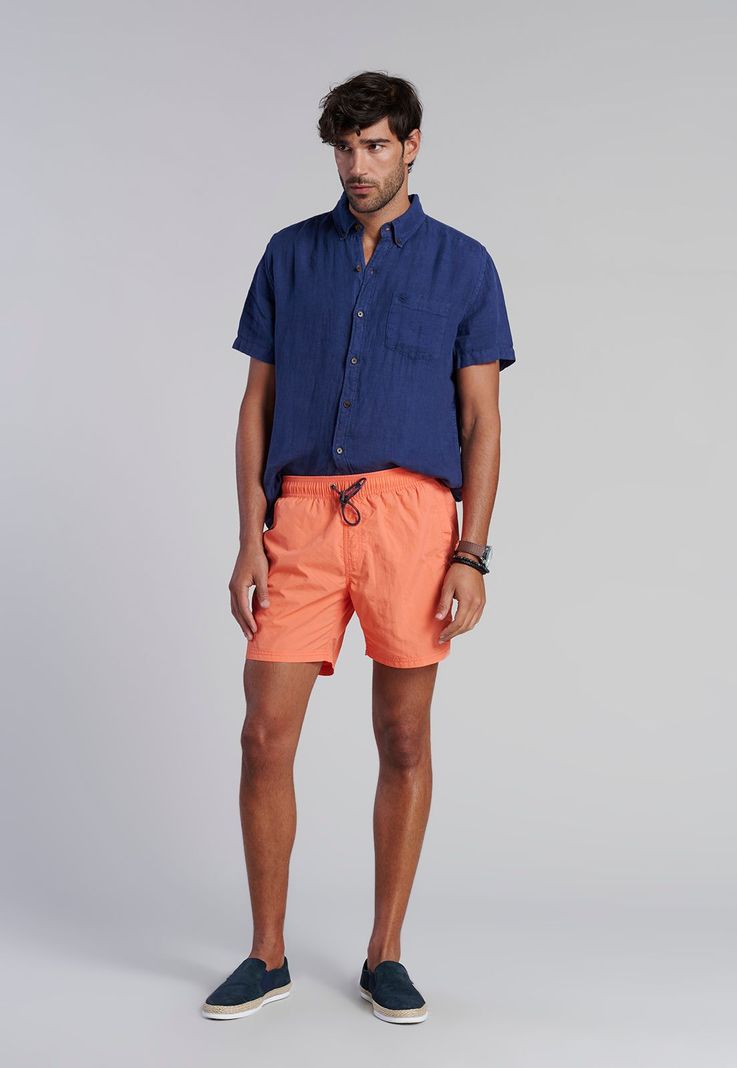 Traje De Baño Basico F Coral-1