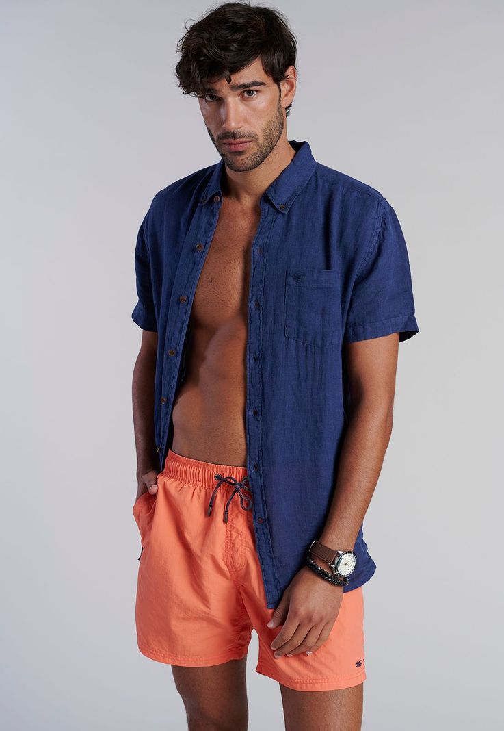Traje De Baño Basico F Coral-4