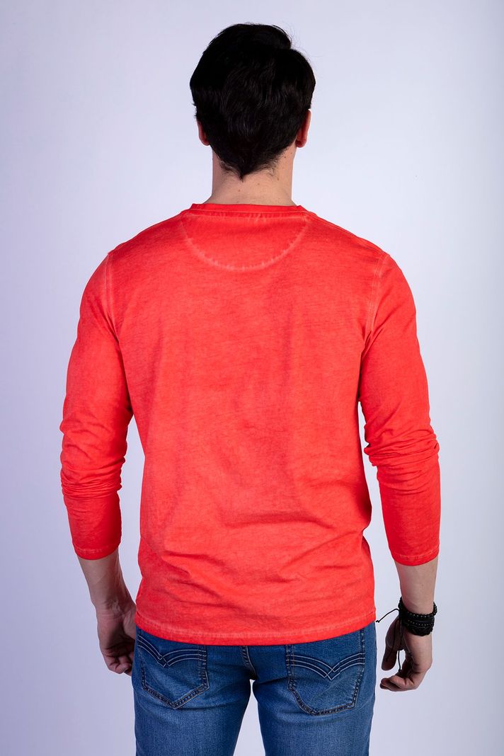 Polera Básica Manga Larga Lavada Michigan-1