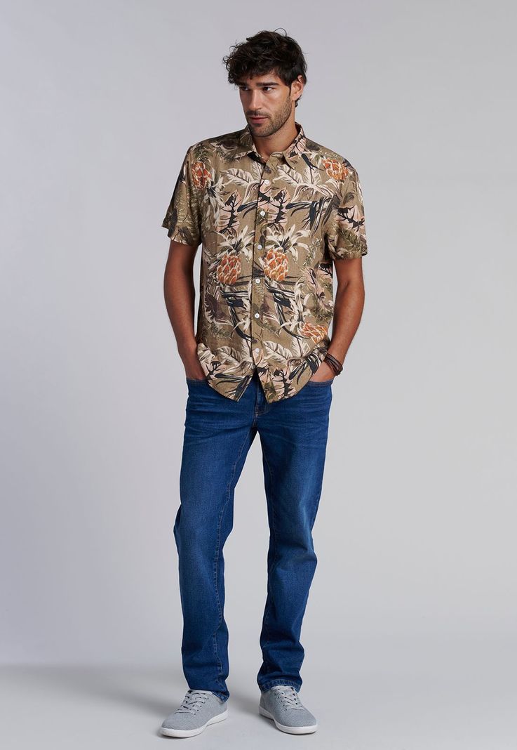 Camisa Estampada Military Safari Fj-1
