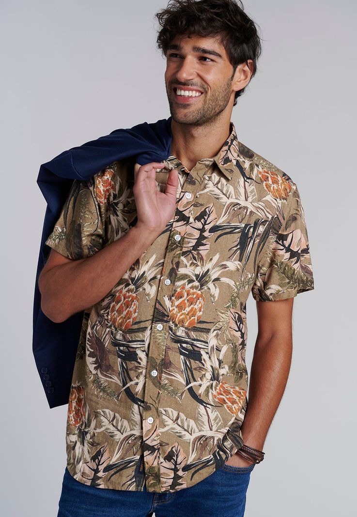Camisa Estampada Military Safari Fj-4