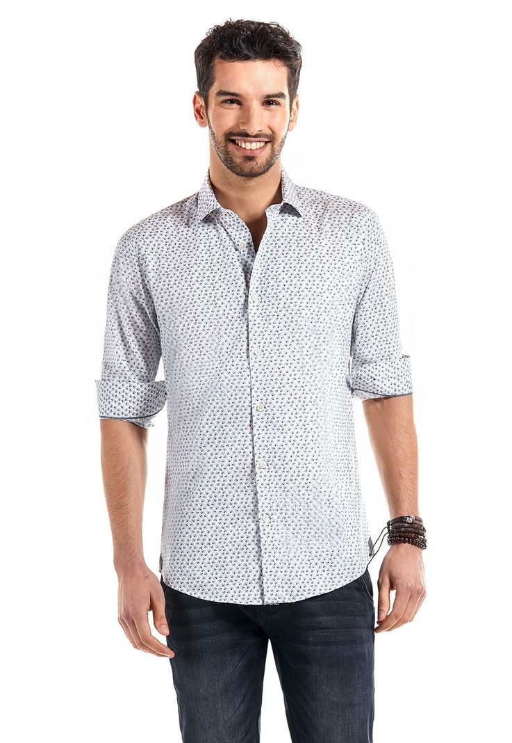 CAMISA ESTAMPADA DURHAM BLUE