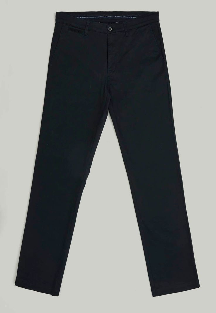Pantalón Twill Without Pleats L/33 Business Black-0
