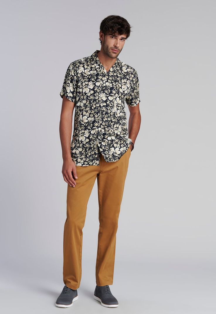 Camisa Estampada Irving Fj Black-1