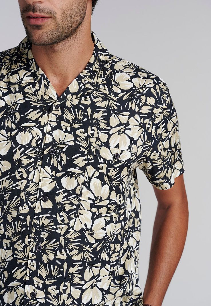 Camisa Estampada Irving Fj Black-2