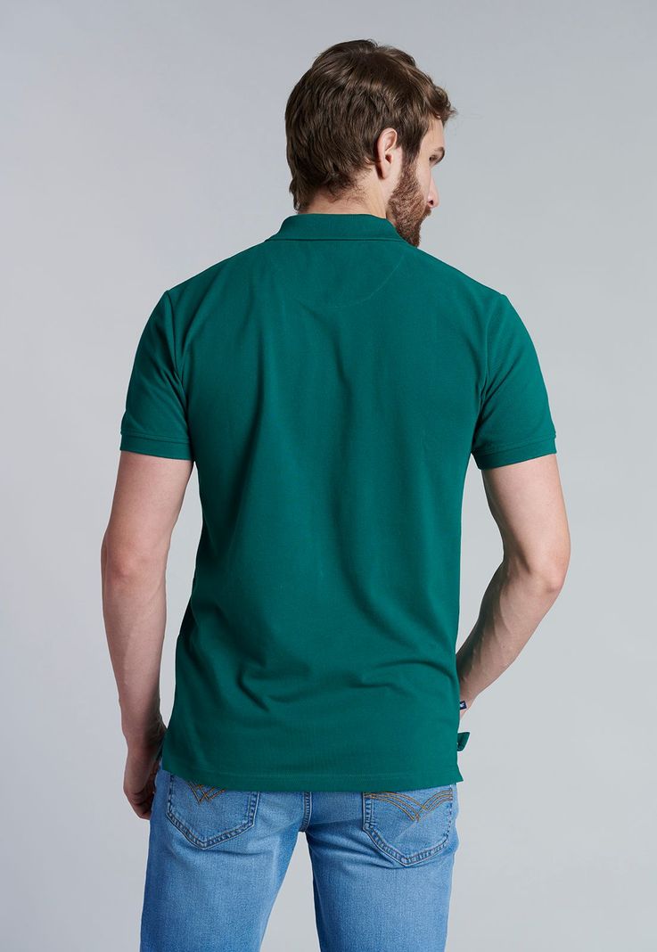 Polera Basica Pique Dk. Green-3