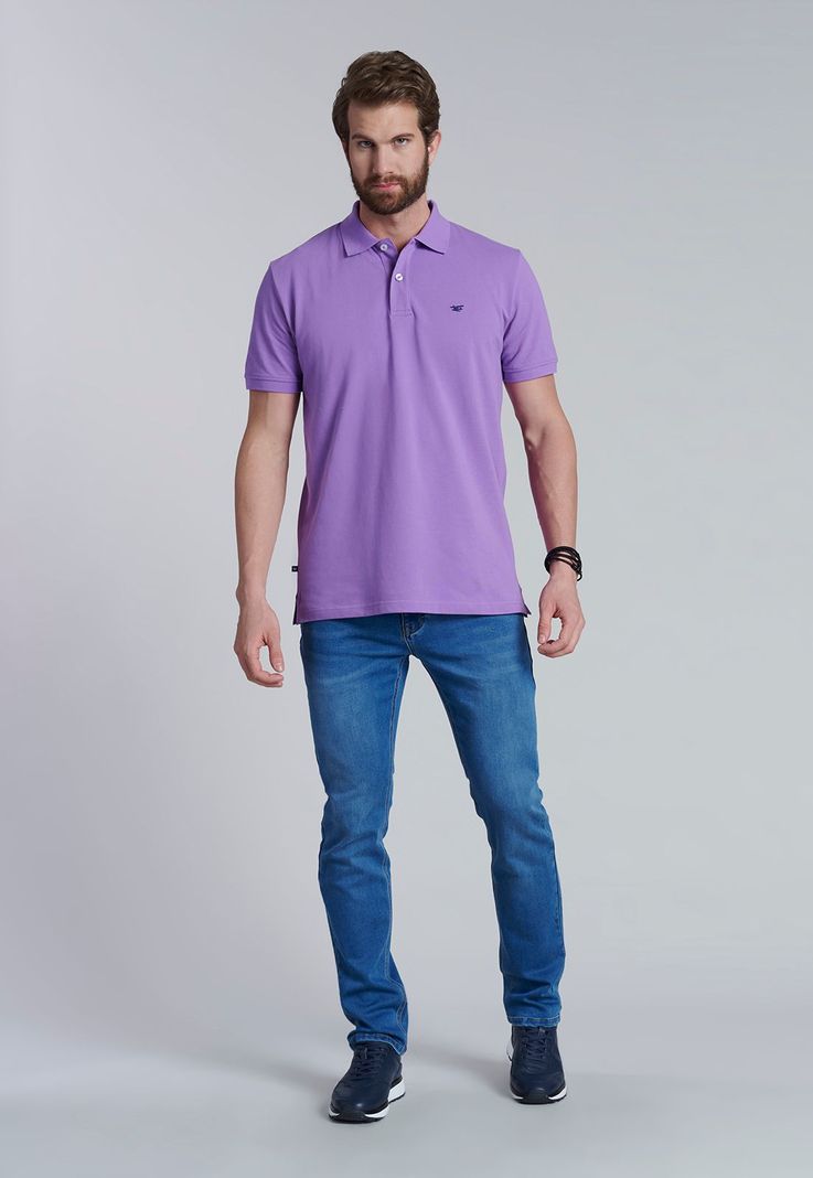 Polera Basica Pique Violet-1
