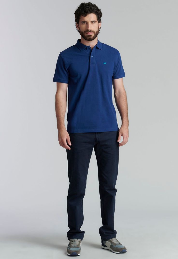 Polera Básica Pique Fr Blue-1