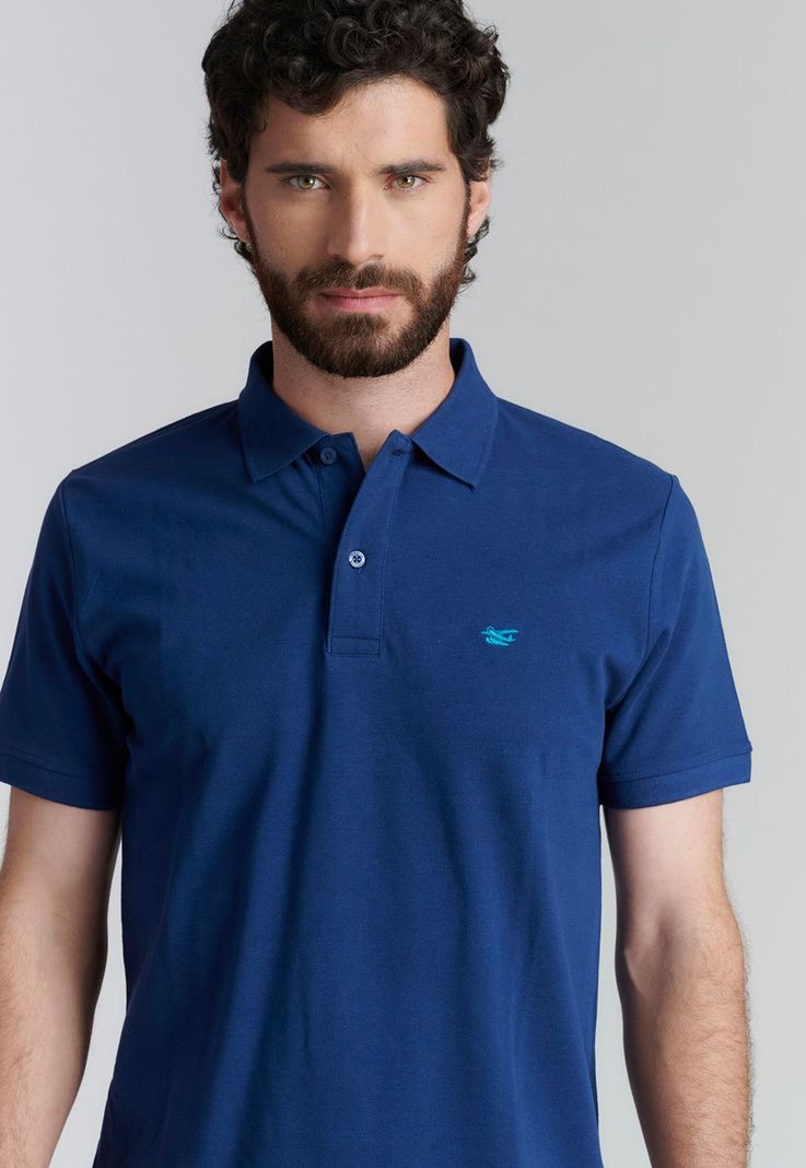 Polera Básica Pique Fr Blue-2