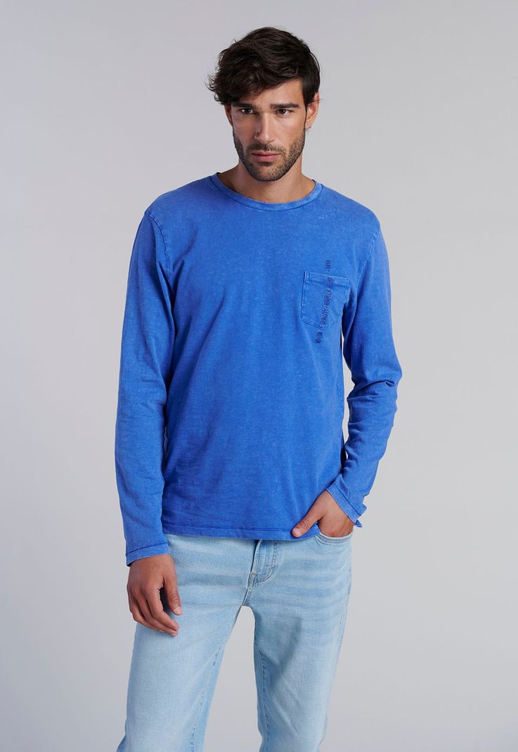 Polera Ml Proceso Fresno Blue Azul S