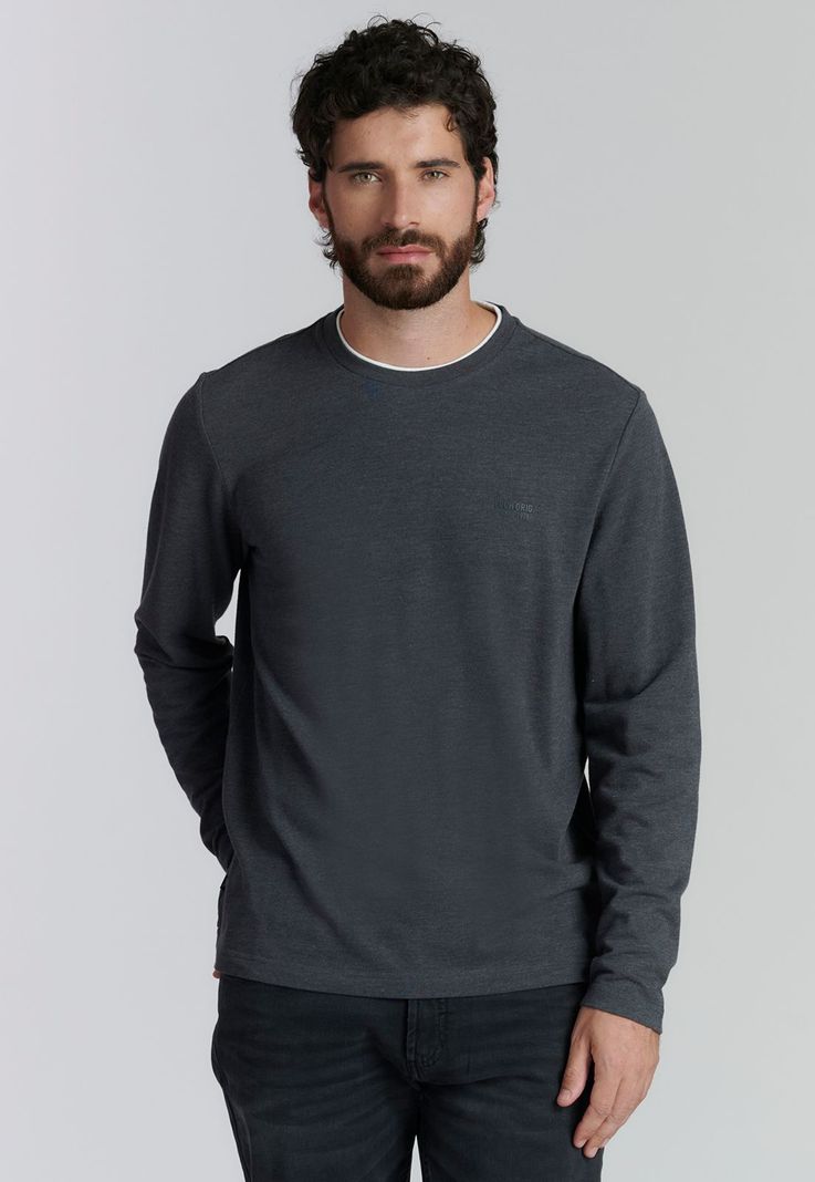 Polera Hoboken Fjs Graphito Melange-0