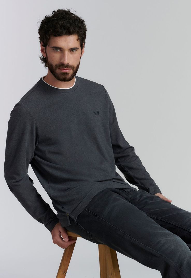 Polera Hoboken Fjs Graphito Melange-4