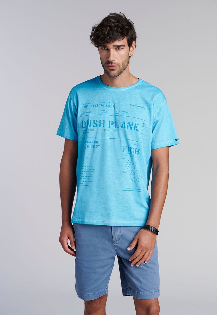 Polera Seattle Ice Celeste S
