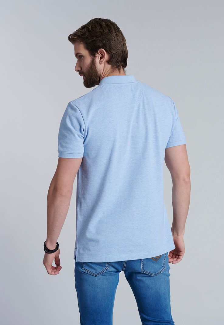Polera Basica Pique Sky Melange-3
