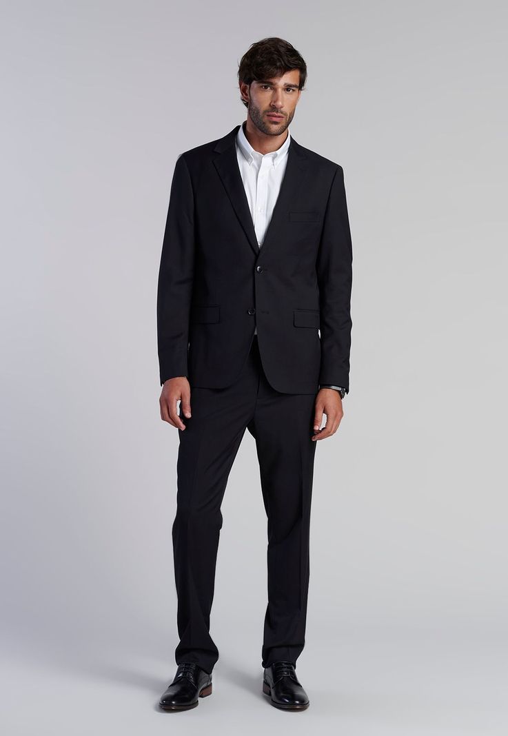 Blazer Smart Casual Ferouch Black-1