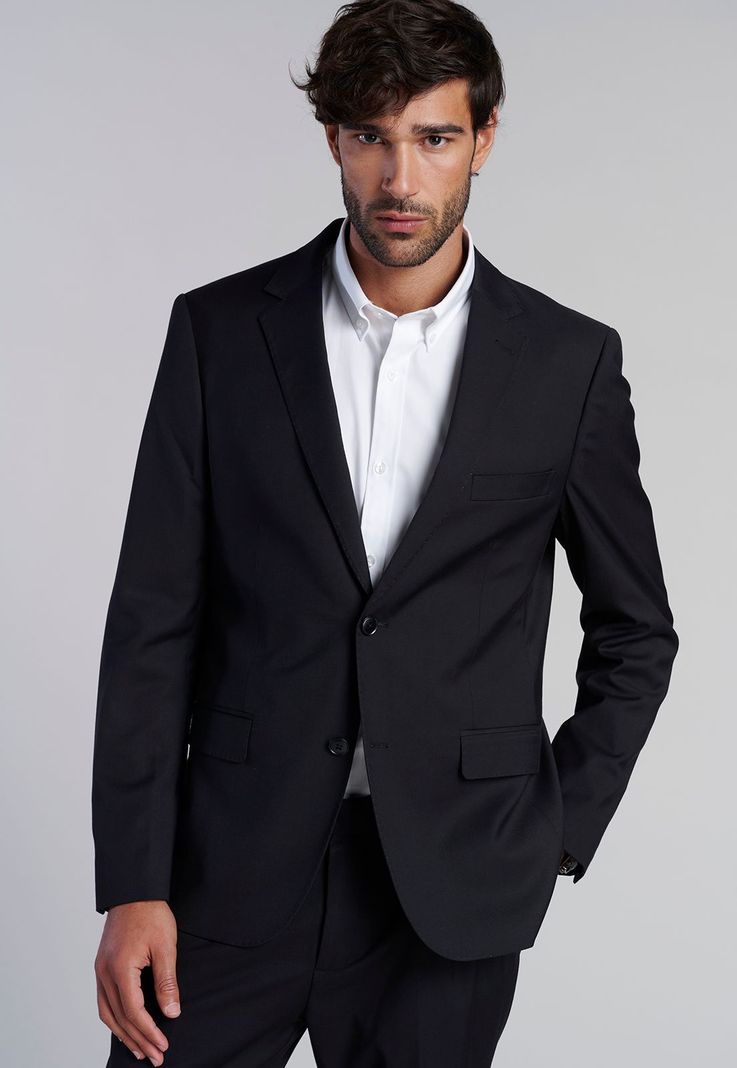Blazer Smart Casual Ferouch Black-4