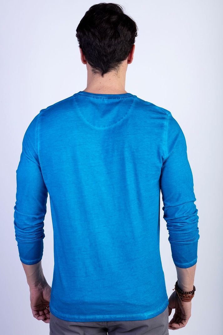 Polera Básica Manga Larga Lavada Michigan-1