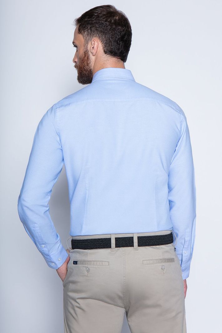 Camisa Sport Oxford F Blue-1