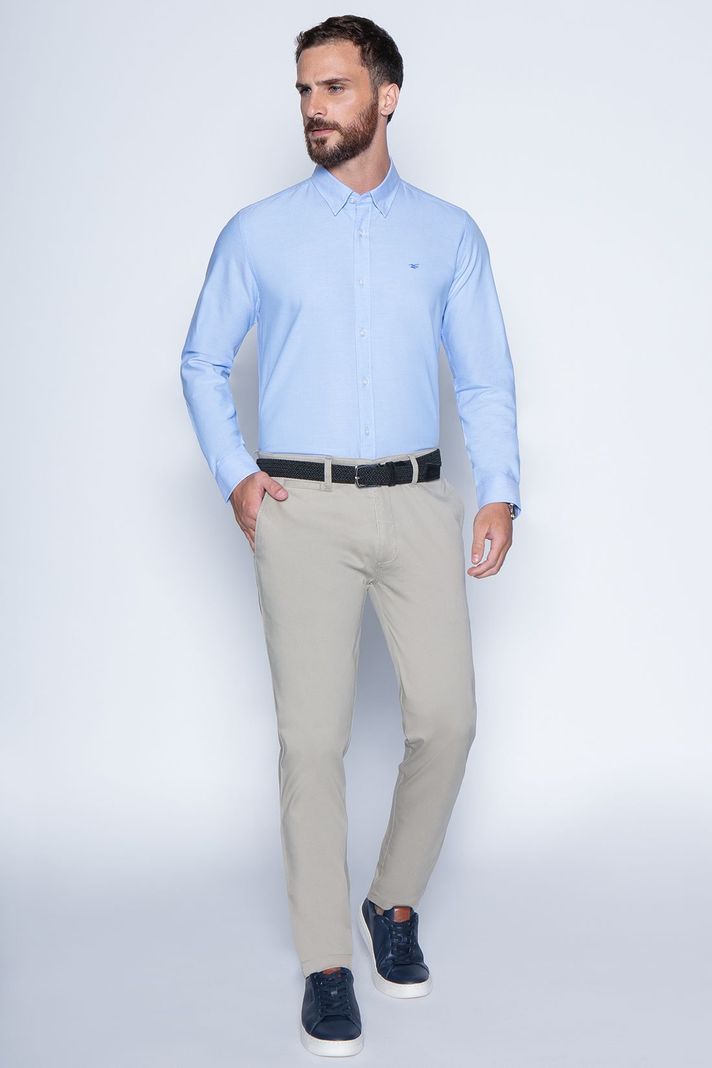 Camisa Sport Oxford F Blue-3