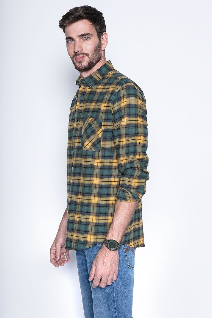 Camisa Check Rochester Fj Mustard-0