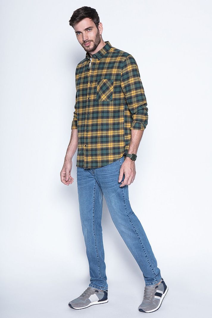 Camisa Check Rochester Fj Mustard-3