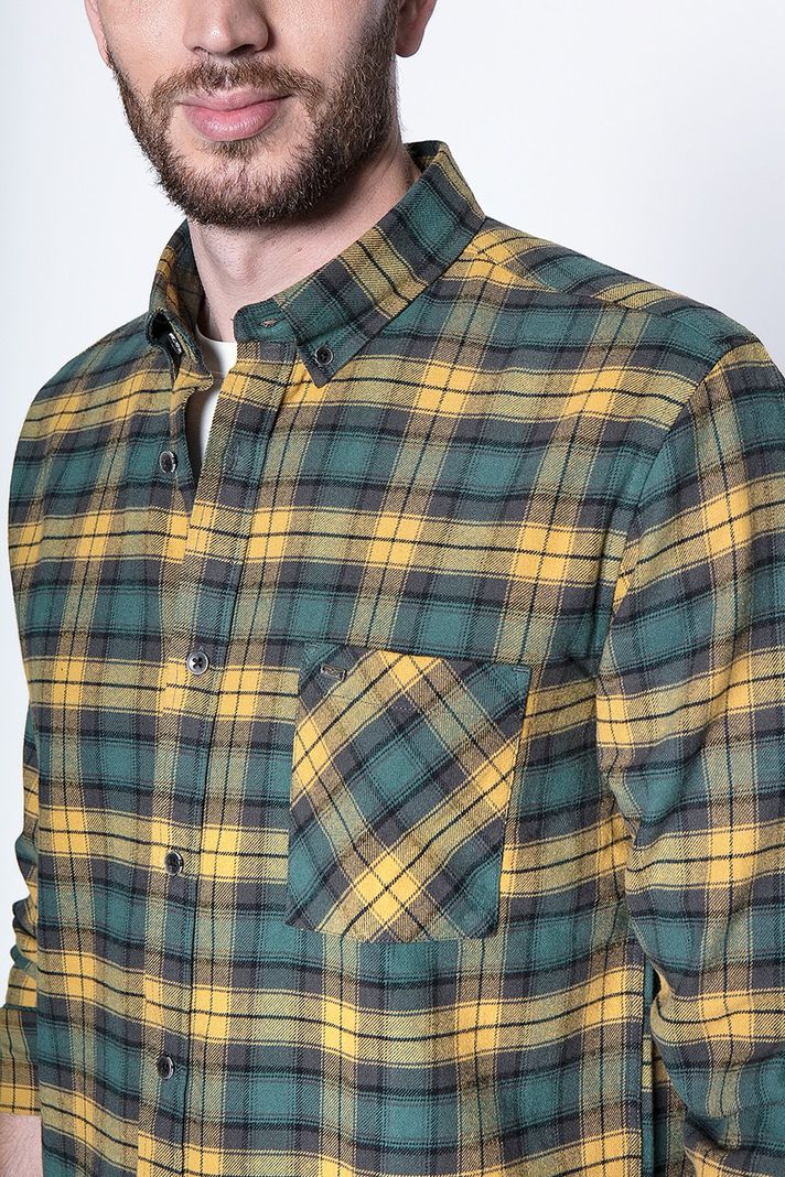 Camisa Check Rochester Fj Mustard-4