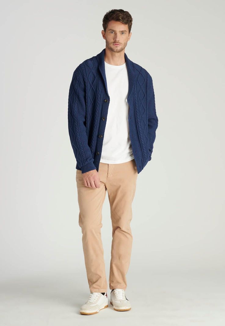 Cardigan Bisbal Heritage Navy Melange-1