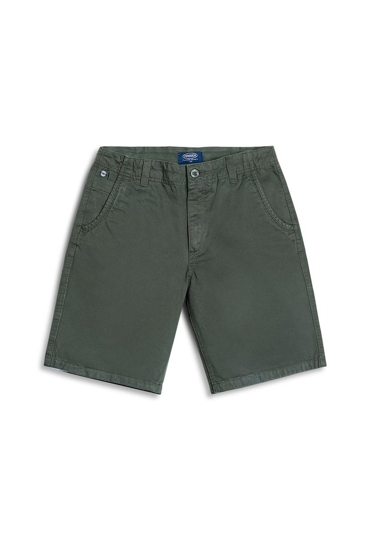 Bermuda Garment Dyed F Military Verde 42