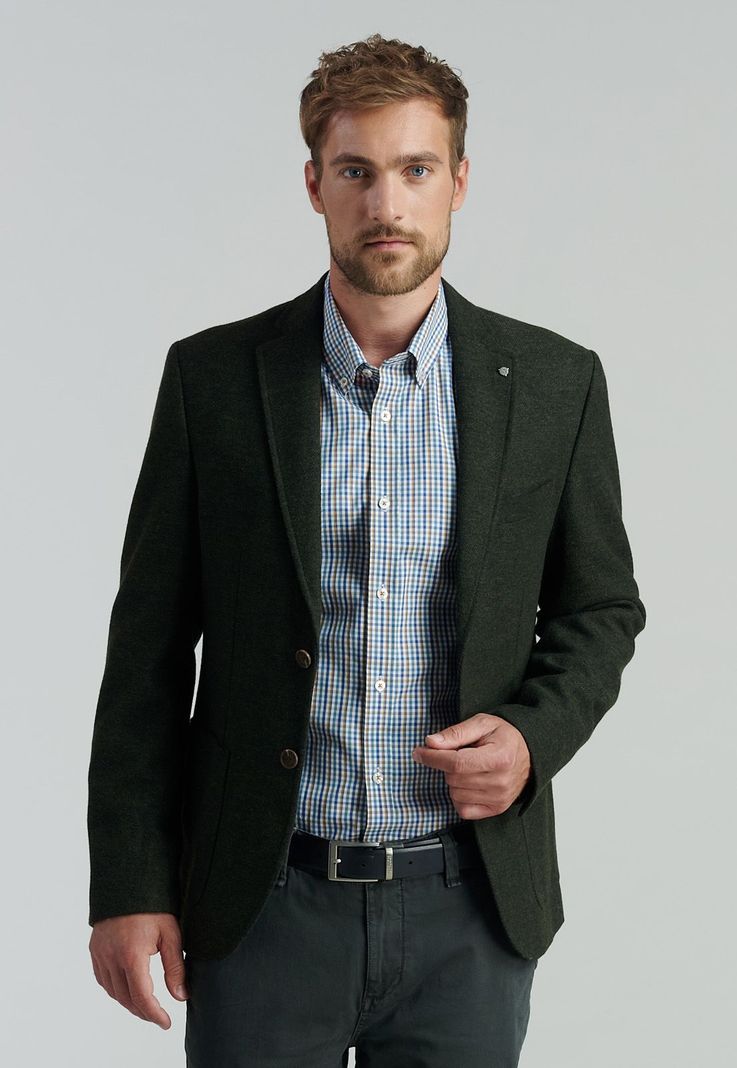 Blazer Creenville Smart Casual Green-1