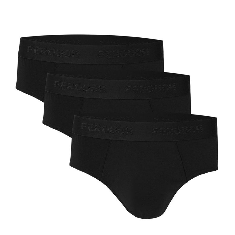 Tri Pack Slip Black Negro S