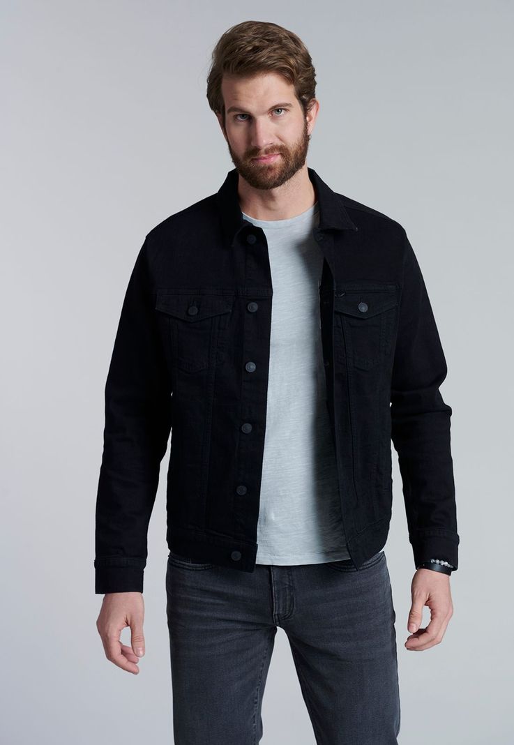 Chaqueta Basica Denim Fj Black-0