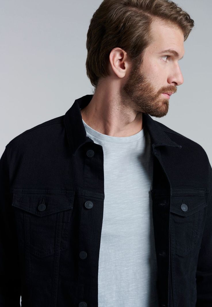 Chaqueta Basica Denim Fj Black-2