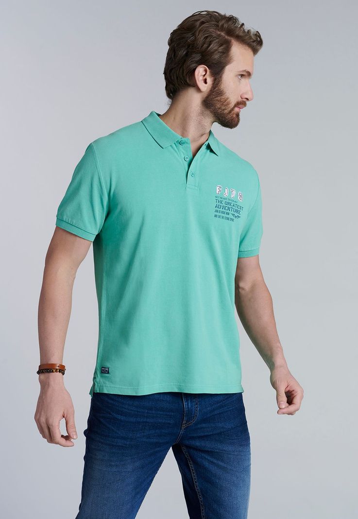 Polera Polo Santa Monica Lt Green Verde S