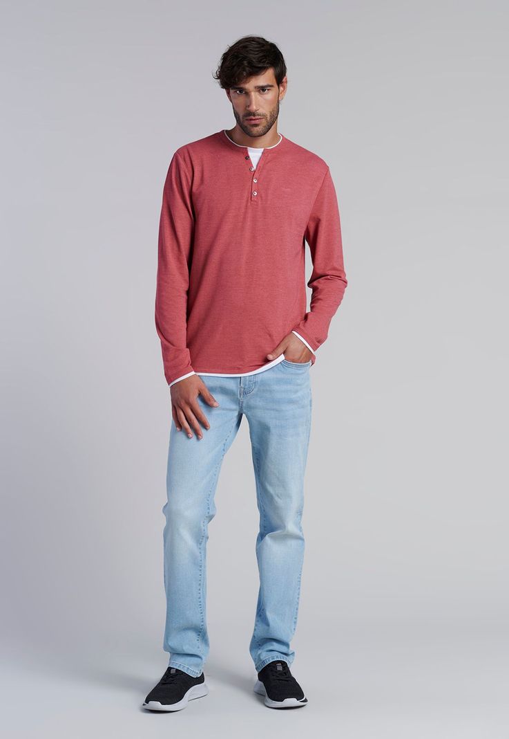 Polera Ml Dobel Indiana Red-1